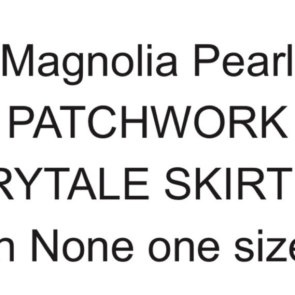 Magnolia Pearl Fairytale Patchwork Skirt - Picture 2 of 14